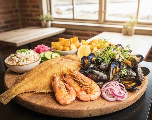 fisk och skaldjur på Österlen